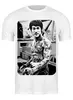 Заказать мужскую футболку в Москве. Футболка классическая Брюс Ли с тату от trygun - готовые дизайны и нанесение принтов.