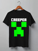 Заказать мужскую футболку в Москве. Футболка классическая MINECRAFT CREEPER от weeert - готовые дизайны и нанесение принтов.