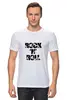 Заказать мужскую футболку в Москве. Футболка классическая Rock'n'Roll от gent777 - готовые дизайны и нанесение принтов.