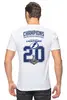 Заказать мужскую футболку в Москве. Футболка классическая Tampa Bay Lightning Stanley Cup Champions 2020 от KutvinoV.com  - готовые дизайны и нанесение принтов.