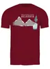 Заказать мужскую футболку в Москве. Футболка классическая Mountains от oneredfoxstore@gmail.com - готовые дизайны и нанесение принтов.