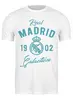 Заказать мужскую футболку в Москве. Футболка классическая Реал Мадрид от geekbox - готовые дизайны и нанесение принтов.