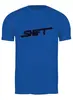 Заказать мужскую футболку в Москве. Футболка классическая Shift Dark Blue Classic от Алексей Никифоров - готовые дизайны и нанесение принтов.