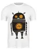 Заказать мужскую футболку в Москве. Футболка классическая Robot  / Робот от crash - готовые дизайны и нанесение принтов.