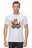 Заказать мужскую футболку в Москве. Футболка классическая Дед мороз "Меня нет" от prodesign - готовые дизайны и нанесение принтов.