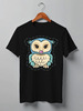 Заказать мужскую футболку в Москве. Футболка классическая Owl Here от oneredfoxstore@gmail.com - готовые дизайны и нанесение принтов.