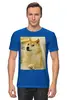 Заказать мужскую футболку в Москве. Футболка классическая Собака-улыбака от valkirija - готовые дизайны и нанесение принтов.