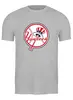 Заказать мужскую футболку в Москве. Футболка классическая Нью-Йорк Янкиз / New York Yankees от KinoArt - готовые дизайны и нанесение принтов.