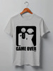 Заказать мужскую футболку в Москве. Футболка классическая Game Over. Конец игре от OEX design - готовые дизайны и нанесение принтов.