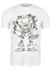 Заказать мужскую футболку в Москве. Футболка классическая Робот от Vasilixa - готовые дизайны и нанесение принтов.