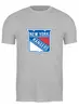 Заказать мужскую футболку в Москве. Футболка классическая New York Rangers / NHL USA от KinoArt - готовые дизайны и нанесение принтов.