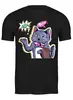Заказать мужскую футболку в Москве. Футболка классическая Cats Here от oneredfoxstore@gmail.com - готовые дизайны и нанесение принтов.