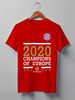 Заказать мужскую футболку в Москве. Футболка классическая FC Bayern Munchen | Champions of Europe 2020 от 0x000000123 - готовые дизайны и нанесение принтов.