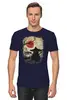 Заказать мужскую футболку в Москве. Футболка классическая Japan Samurai Cat от oneredfoxstore@gmail.com - готовые дизайны и нанесение принтов.