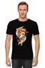 Заказать мужскую футболку в Москве. Футболка классическая Я люблю пиццу от Amerikanka - готовые дизайны и нанесение принтов.