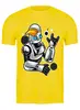 Заказать мужскую футболку в Москве. Футболка классическая Робот   от ПРИНТЫ ПЕЧАТЬ  - готовые дизайны и нанесение принтов.