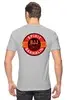 Заказать мужскую футболку в Москве. Футболка классическая Spirit BJJ Sakhalin Logo (Gray 2) от kiralabu - готовые дизайны и нанесение принтов.