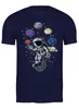 Заказать мужскую футболку в Москве. Футболка классическая Космический юмор от T-shirt print  - готовые дизайны и нанесение принтов.