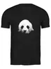 Заказать мужскую футболку в Москве. Футболка классическая Панда в тени от denis01001 - готовые дизайны и нанесение принтов.
