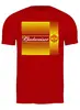 Заказать мужскую футболку в Москве. Футболка классическая Budweiser Manchester United от balden - готовые дизайны и нанесение принтов.