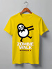 Заказать мужскую футболку в Москве. Футболка классическая zombie walk - Russia от iZOMBIE - готовые дизайны и нанесение принтов.