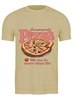 Заказать мужскую футболку в Москве. Футболка классическая Люблю пиццу от d.v.cool71@gmail.com - готовые дизайны и нанесение принтов.