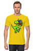 Заказать мужскую футболку в Москве. Футболка классическая Динозаврик от Print design  - готовые дизайны и нанесение принтов.