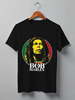 Заказать мужскую футболку в Москве. Футболка классическая Bob Marley от inPrintio - готовые дизайны и нанесение принтов.