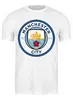 Заказать мужскую футболку в Москве. Футболка классическая Manchester City от Polilog - готовые дизайны и нанесение принтов.