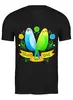 Заказать мужскую футболку в Москве. Футболка классическая Попугаи  от cherdantcev - готовые дизайны и нанесение принтов.