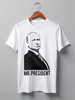 Заказать мужскую футболку в Москве. Футболка классическая Путин от Владимир Волчков - готовые дизайны и нанесение принтов.
