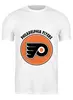 Заказать мужскую футболку в Москве. Футболка классическая Philadelphia Flyers от kspsshop - готовые дизайны и нанесение принтов.