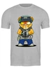 Заказать мужскую футболку в Москве. Футболка классическая Медведь от T-shirt print  - готовые дизайны и нанесение принтов.