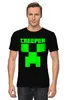 Заказать мужскую футболку в Москве. Футболка классическая MINECRAFT CREEPER от weeert - готовые дизайны и нанесение принтов.