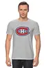 Заказать мужскую футболку в Москве. Футболка классическая Montreal Canadiens / NHL Canada от KinoArt - готовые дизайны и нанесение принтов.