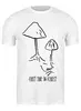 Заказать мужскую футболку в Москве. Футболка классическая Mushrooms от oneredfoxstore@gmail.com - готовые дизайны и нанесение принтов.