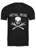 Заказать мужскую футболку в Москве. Футболка классическая Metal Head от Серега Шнайдер - готовые дизайны и нанесение принтов.