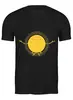 Заказать мужскую футболку в Москве. Футболка классическая солнце от cherdantcev - готовые дизайны и нанесение принтов.