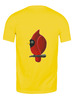 Заказать мужскую футболку в Москве. Футболка классическая Птица кардинал с мимозой от Владимир - готовые дизайны и нанесение принтов.
