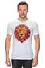 Заказать мужскую футболку в Москве. Футболка классическая Лев (Lion) от trugift - готовые дизайны и нанесение принтов.