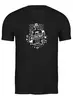 Заказать мужскую футболку в Москве. Футболка классическая Alcochat black i-shirt от Alcochat - готовые дизайны и нанесение принтов.