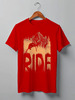 Заказать мужскую футболку в Москве. Футболка классическая Ski Ride от oneredfoxstore@gmail.com - готовые дизайны и нанесение принтов.
