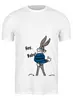 Заказать мужскую футболку в Москве. Футболка классическая Bugs Bunny_man от Printio - готовые дизайны и нанесение принтов.