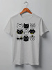 Заказать мужскую футболку в Москве. Футболка классическая Cats Here от oneredfoxstore@gmail.com - готовые дизайны и нанесение принтов.