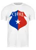 Заказать мужскую футболку в Москве. Футболка классическая Сборная Чили по футболу от printik - готовые дизайны и нанесение принтов.