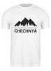 Заказать мужскую футболку в Москве. Футболка классическая Chechnya от skynatural - готовые дизайны и нанесение принтов.