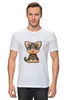 Заказать мужскую футболку в Москве. Футболка классическая Милый котёнок от Yaroslava - готовые дизайны и нанесение принтов.