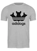 Заказать мужскую футболку в Москве. Футболка классическая Adidogs от skynatural - готовые дизайны и нанесение принтов.