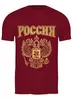 Заказать мужскую футболку в Москве. Футболка классическая  Россия от geekbox - готовые дизайны и нанесение принтов.