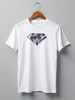Заказать мужскую футболку в Москве. Футболка классическая алмаз от Mari_M - готовые дизайны и нанесение принтов.